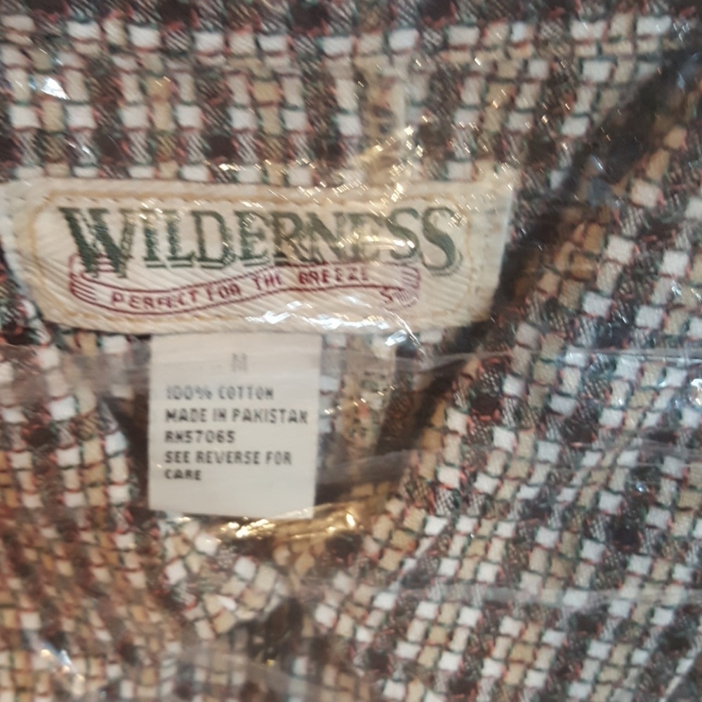 Mens brand new with tags flannel shirt zippered front Nwt 100% Cotton - Picture 2 of 3